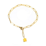 Women's Niche Light Luxury Design Square Brand Thick Chain Bracelet